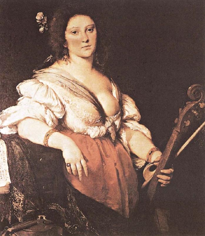 Bernardo Strozzi Bernardo Strozzi, Joueuse de viole de gamb China oil painting art